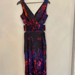 Bebe Multicolored Floral Romper Jumpsuit Size 2